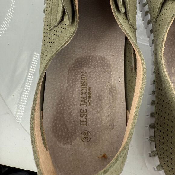 Ilse Jacobsen Womens Tulip Platform Slip On Shoe Size 38 8 Olive Green Loafer - Picture 12 of 14
